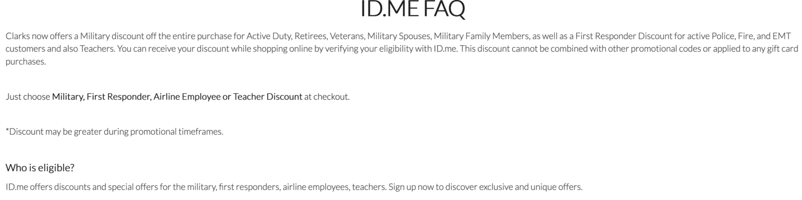 clarks staff discount