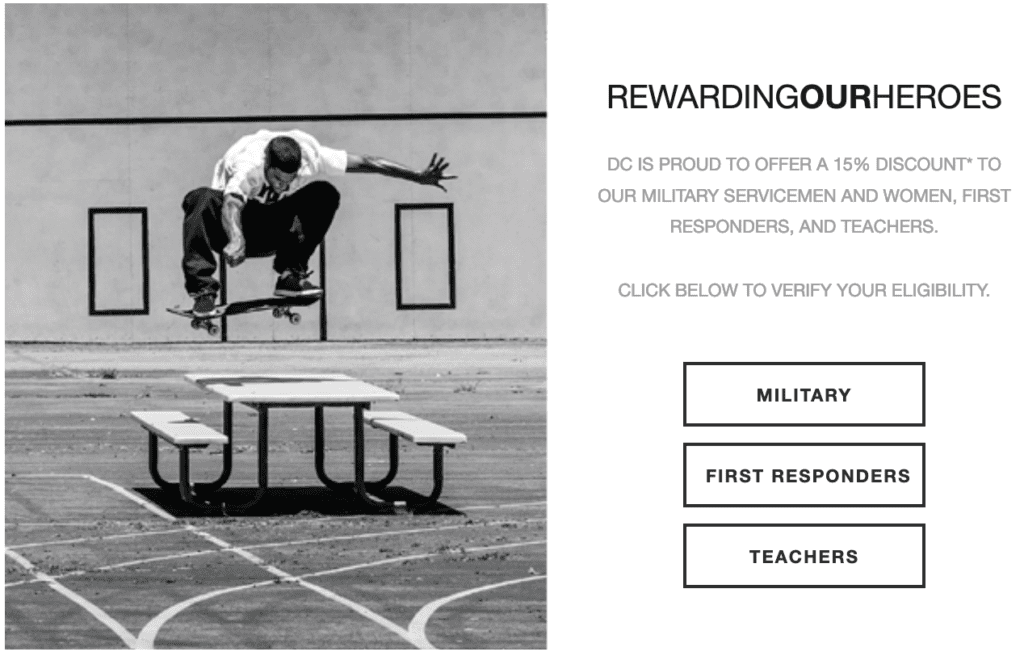 DC Shoes Military Discount - 15% Off - Military Veteran Discounts