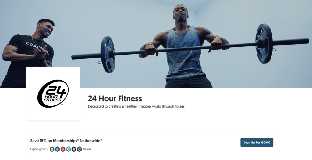 24 Hour Fitness Military Veteran Discounts